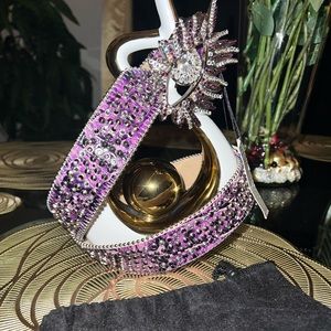 Purple B.B. Simon Crystal Belt. For Female Size L 317 A18